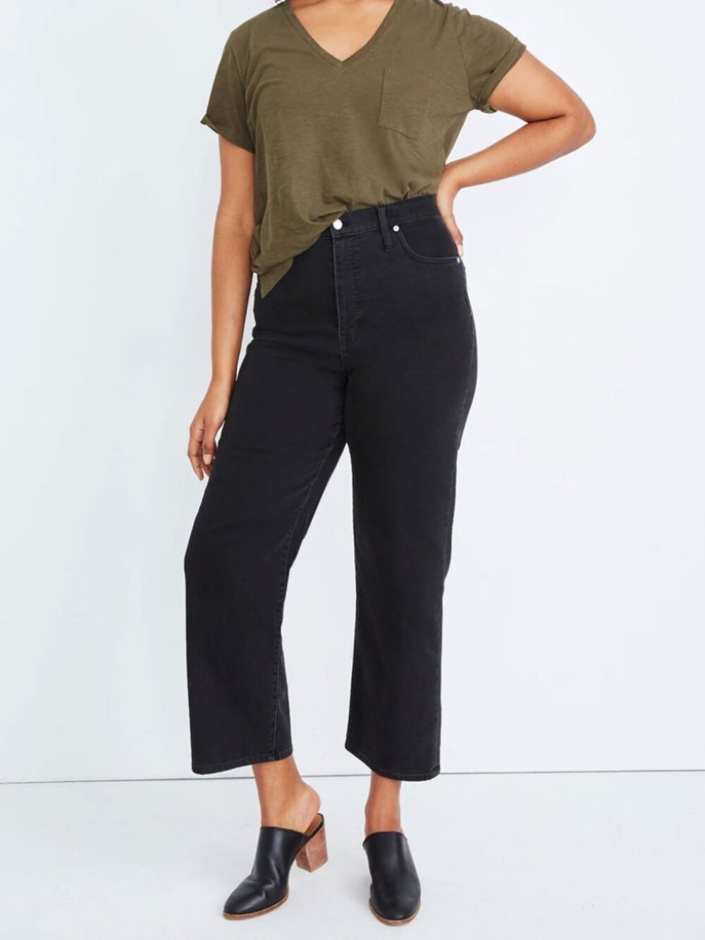 Madewell Slim Wide-Leg Jeans in Lunar Wash